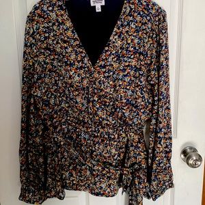 Caralyn Mirand Amazon The Drop Floral Wrap Top XL